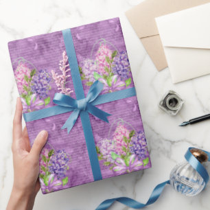 Papier Cadeau Lilas violets