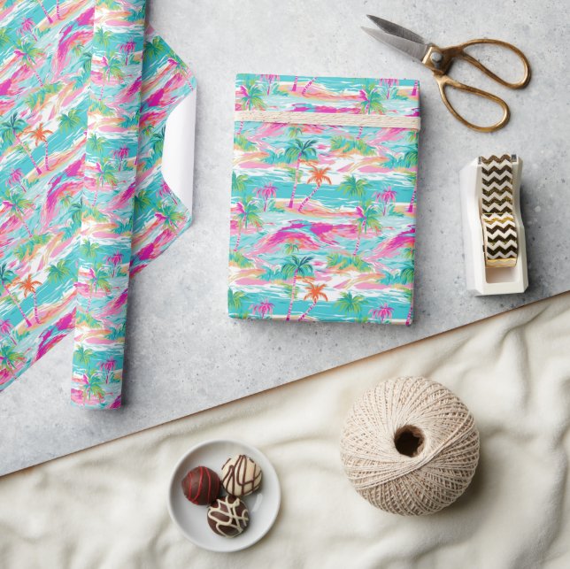 Papier Cadeau L'île tropicale de Palm Beach (Artisanat)