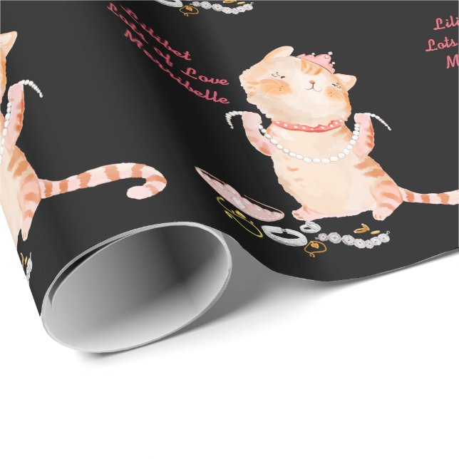 Papier Cadeau Lilibet Nommé Enveloppe Cadeau - divers designs (Coin rond)