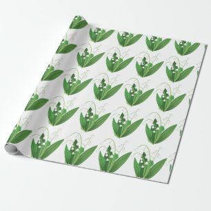 Papier Cadeau Lily De La Vallée