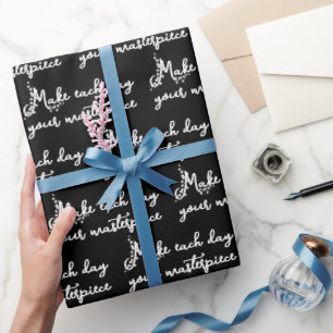 Papier Cadeau Lily de la vallée avec citation