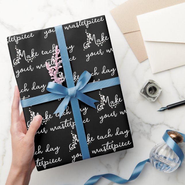 Papier Cadeau Lily de la vallée avec citation (Cadeaux)