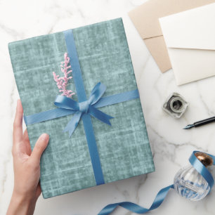 Papier Cadeau Lin brut vert pin
