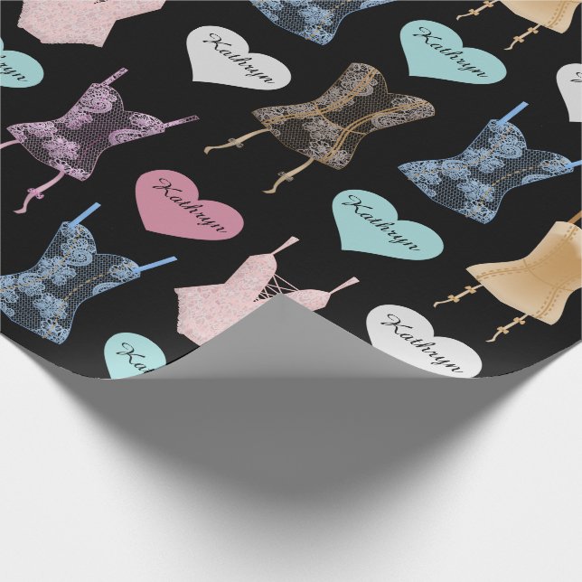 Papier Cadeau Lingerie personnalisée multiOccasion (Coin)