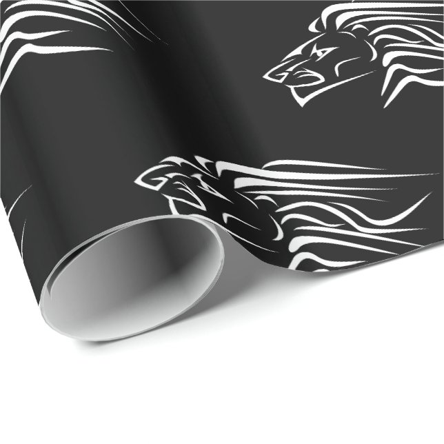 Papier Cadeau Lions Courant Papier Enveloppant Vos Couleurs - No (Coin rond)