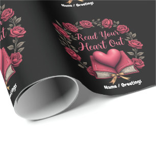 Papier Cadeau Lisez Votre Cœur Une Maison pour les Amoureux des