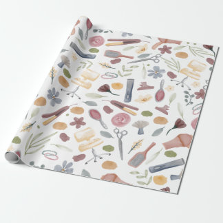 Papier Cadeau Liste des cheveux | MOTIF | Aquarelle