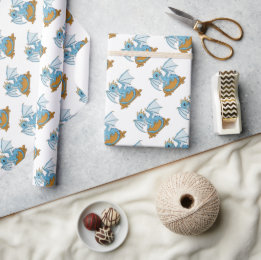Papier Cadeau Little Blue Dragon