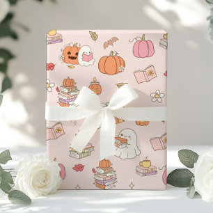Papier Cadeau Little Boo rose Whimsical Books Baby shower