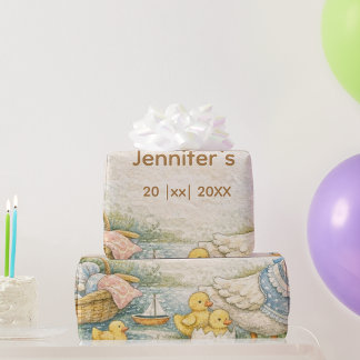 Papier Cadeau little goose is on the way 