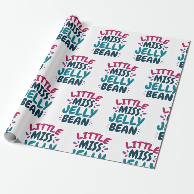 Papier Cadeau Little Miss Jelly Bean Paster Candy Surnom (Déroulé)