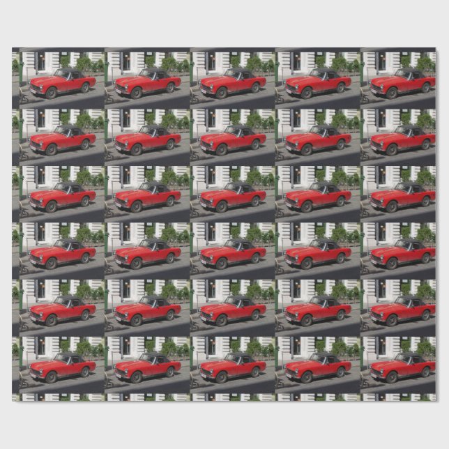 Papier Cadeau Little Red MG (Plat)