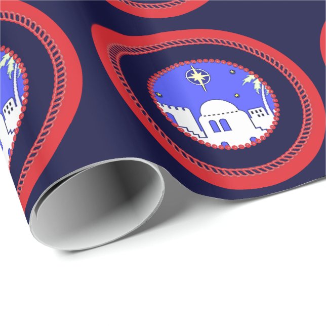 Papier Cadeau Little Town of Bethlehem (mise à jour version) (Coin rond)
