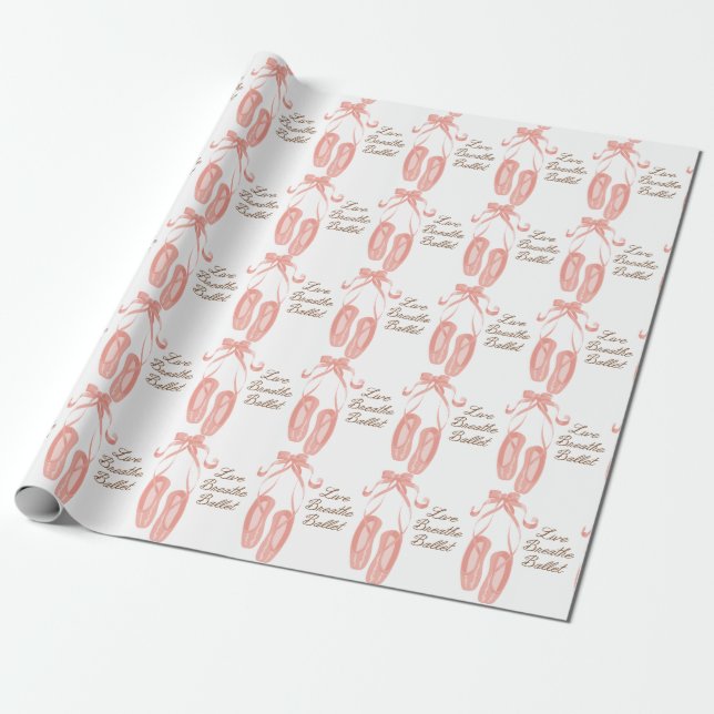 Papier Cadeau Live Breathe Ballet (Déroulé)