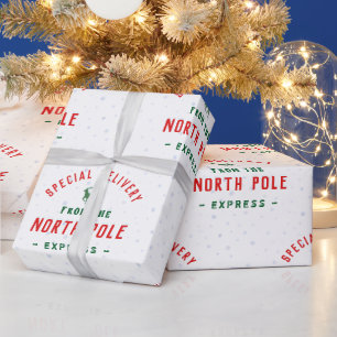 Papier Cadeau Livraison Spéciale Du Pôle Nord
