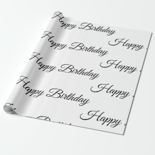 Papier Cadeau Livre blanc sur l'emballage d'anniversaire