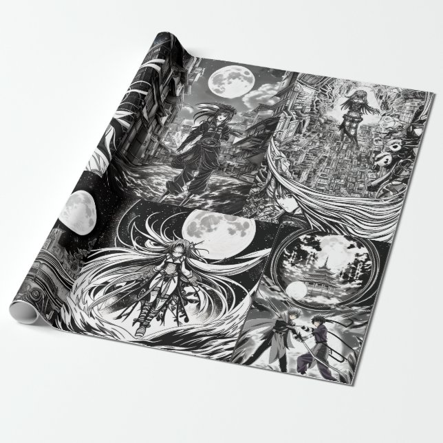 Papier Cadeau Livre de coloriage Anime (Déroulé)