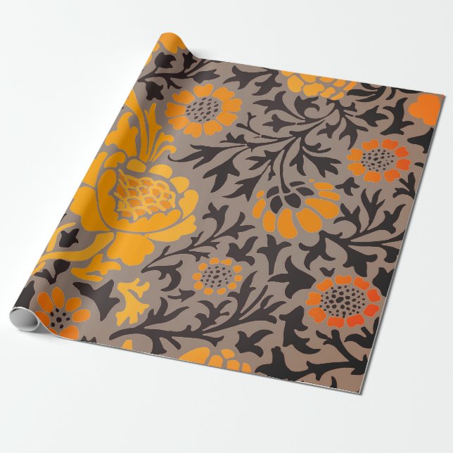 Papier Cadeau LIVRE DE WRAPPING DE William Morris (Déroulé)