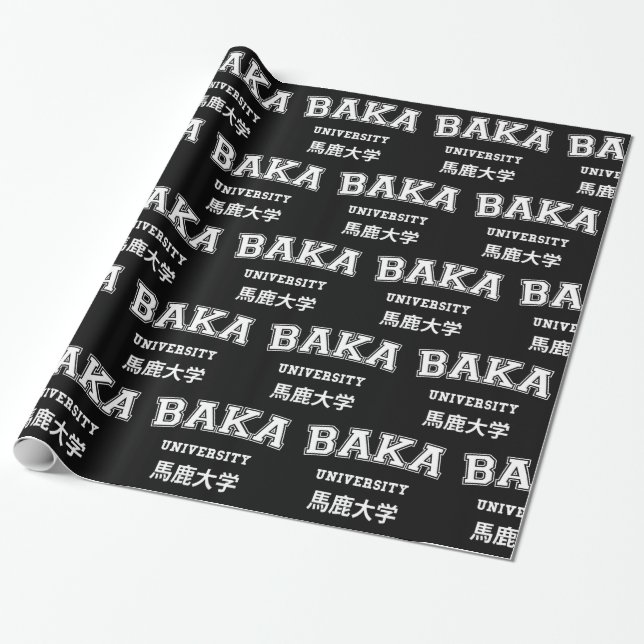 PAPIER CADEAU LIVRE D'ENVELOPPEMENT DE L'UNIVERSITÉ DE BAKA (Déroulé)