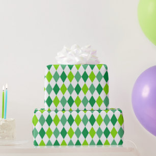 Papier Cadeau Livre vert Diamond St. Patrick's Day Wrapping