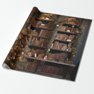 Papier Cadeau Livres de bibliothèque