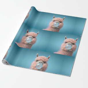 Papier Cadeau Llama Bubblegum Funny