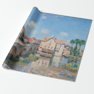 Papier Cadeau L'œuvre d'art d'Alfred Sisley - Le Pont de Moret