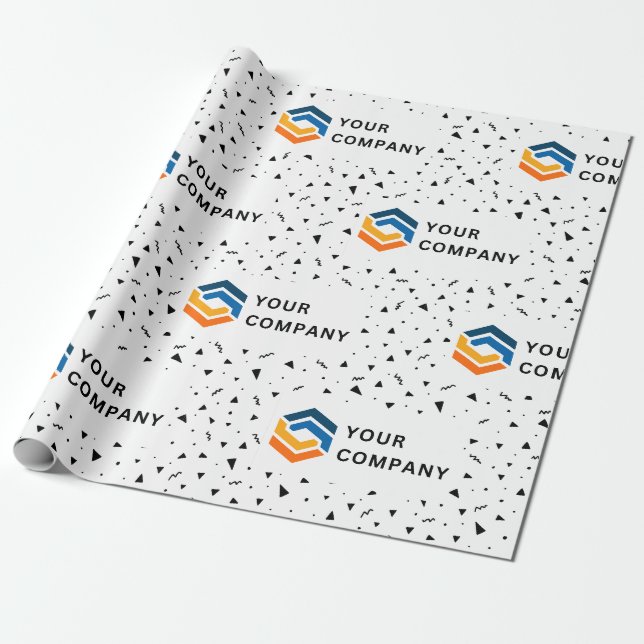 Papier Cadeau Logo de l'entreprise personnalisée cadeaux d'affai (Déroulé)