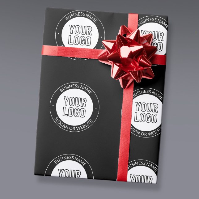 Papier Cadeau Logo d'entreprise ou Modèle de texte de conception (Créateur téléchargé)