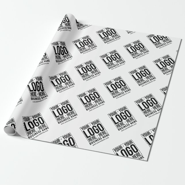Papier Cadeau Logo d'entreprise personnalisé Entreprise Cool mod (Déroulé)