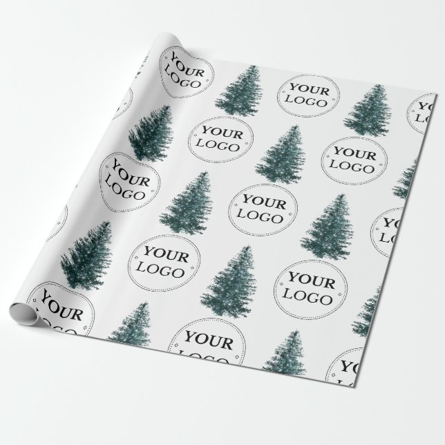 Papier Cadeau Logo d'entreprise Promotion d'entreprise Sapin de  (Déroulé)