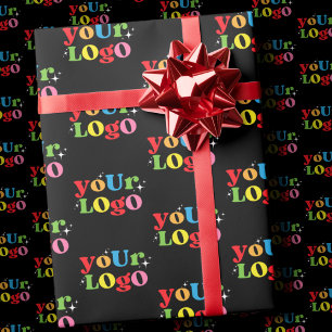 Papier Cadeau Logo personnalisé simple et élégant