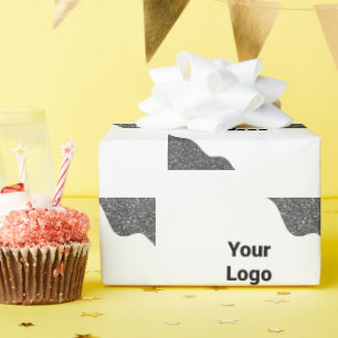 Papier Cadeau Logo personnalisé simple et élégant ici société ph