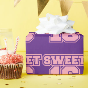 Papier Cadeau logo sweet sixteen  