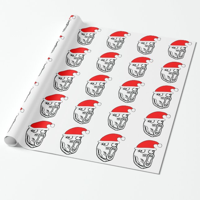 Papier Cadeau LOL Père Noël - meme d'Internet de Noël (Déroulé)