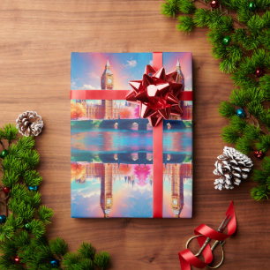 Papier Cadeau Londres Big Ben Angleterre