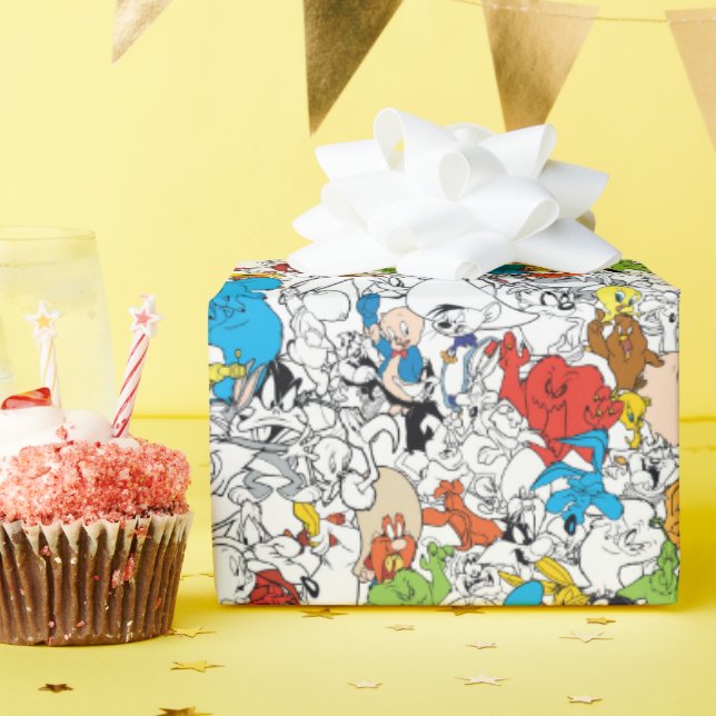 Papier Cadeau LOONEY TUNES™ Color Pop Motif (Fête d'anniversaire)