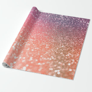 Papier Cadeau L'or rose de tendance Girly rougissent des parties