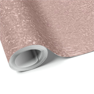 Papier Cadeau L'or rose rougissent les parties scintillantes