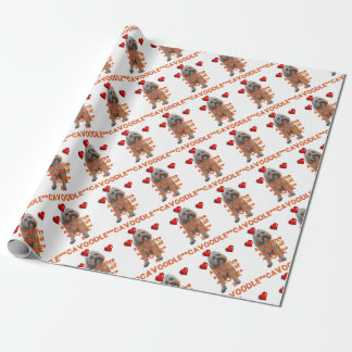 Papier Cadeau l'orthographe alternative de l'AMOUR est CAVOODLE
