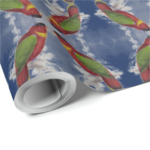 Papier Cadeau Lory à cou noir