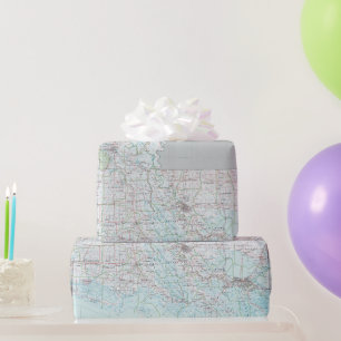 Papier Cadeau Louisiana Map (1991) Bayou State Atlas