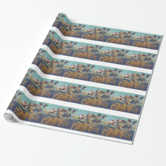Papier Cadeau Loutres de mer