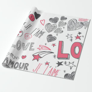 Papier Cadeau Love