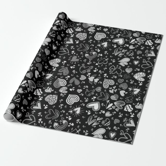 Papier Cadeau Love  (Déroulé)