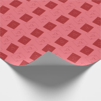 Papier Cadeau Love card wrapphing paper