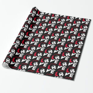 Papier Cadeau Love football