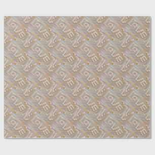 Papier Cadeau Love Heart Sea Shell Beach Hearts Seashells été