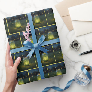 Papier Cadeau Lucifier Les lucioles Dans La Jarre De Verre