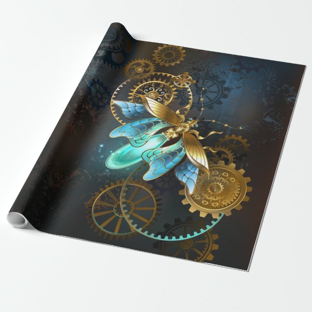 Papier Cadeau Luciole de vapeur (Déroulé)